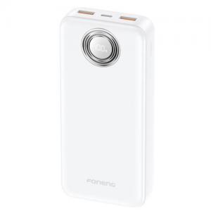 Φορτιστής Ανάγκης Foneng PX102 PD 22.5W 20000mAh με 2 Θύρες USB A & 1 Θύρα USB C Λευκό
