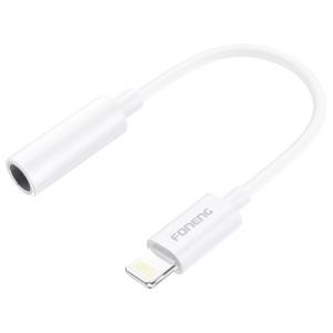 Αντάπτορας Foneng BM20 3.5mm Θηλυκό σε Lightning Αρσενικό 0.1m Λευκό
