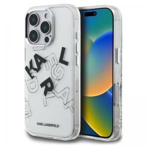 Θήκη TPU Karl Lagerfeld Apple iPhone 16 Pro IML Metal Sketched Graphic Logo Διάφανο