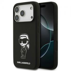 Θήκη Σιλικόνης Karl Lagerfeld Apple iPhone 17 Pro Max Sketch & Logo Karl Μαύρο