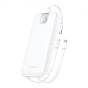 Φορτιστής Ανάγκης Foneng PX106 22.5W 10000mAh με 3 Ενσωματωμένα Καλώδια Λευκό