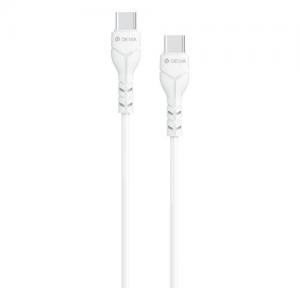 Καλώδιο Σύνδεσης USB 2.0 Devia EC151 USB C σε USB C 1m Kintone Eco-Friendly Λευκό