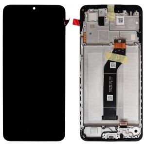 Οθόνη με Touch Screen & Μεσαίο Πλαίσιο Xiaomi Redmi 13C/ Poco C65 Μαύρο (Original)