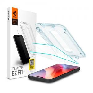Tempered Glass Full Face Spigen Glas.tR EZ-FIT Apple iPhone 16 Pro/ 17/ 17 Pro Διάφανο (2 τεμ.)
