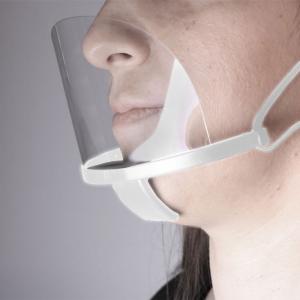 WHITE PLASTIC MULTI-PURPOSE FACE MASK