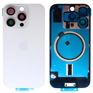 Πίσω Καπάκι με Μαγνήτες Magsafe Apple iPhone 16 Pro Titanium Λευκό (OEM)