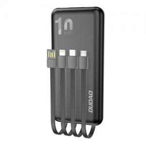 Φορτιστής Ανάγκης Dudao K6Pro 10000mAh με 4 Ενσωματωμένα Καλώδια Λευκό