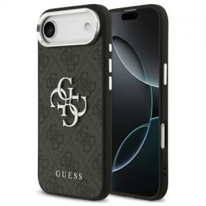 Θήκη PU Guess Apple iPhone 17 Air Hardcase Classic Big Logo 4G Μαύρο