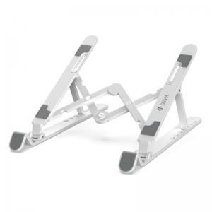 Universal Επιτραπέζια Βάση Στήριξης Αναδιπλούμενη Devia EL159 για Tablets & Laptops Kintone Λευκό