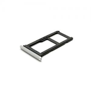 Βάση Κάρτας Sim & SD Samsung G935F Galaxy S7 Edge Λευκό (Original)