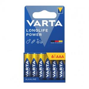 Μπαταρία Alkaline Varta Longlife Power AAA LR03 Plastic Free (6 τεμ.)