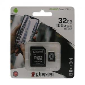 Κάρτα μνήμης Micro SDHC C10 UHS-I U1 Kingston Canvas Select Plus 100MB/s 32Gb + 1 ADP SDCS2/32GB