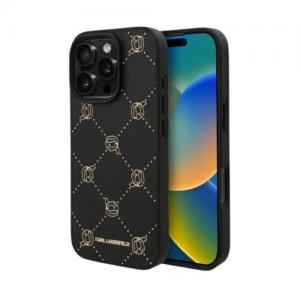Θήκη PU Karl Lagerfeld iPhone 16 Pro Max Magsafe Leather Karl Head Μαύρο