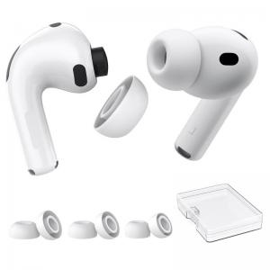 Eartips Σιλικόνης AhaStyle WG187 Apple AirPods Pro 3 S/ M/ L Λευκό (3 ζεύγη)