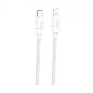 Καλώδιο Σύνδεσης USB 2.0 Foneng XS02 Braided USB C σε Lightning PD 27W 1.2m Λευκό