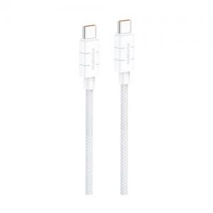 Καλώδιο Σύνδεσης USB 2.0 Foneng XS02 Braided USB C σε USB C 60W 1.2m Λευκό