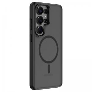 Θήκη TPU & PC Shock Proof Devia Magnetic Samsung Galaxy S26 Ultra 5G Pino Μαύρο