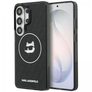Θήκη TPU Karl Lagerfeld Magsafe Samsung Galaxy S26 Ultra IML Choupette on KL Repeated Logo Μαύρο