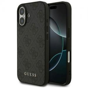 Θήκη PU Guess Apple iPhone 17 Hardcase Classic 4G Μαύρο