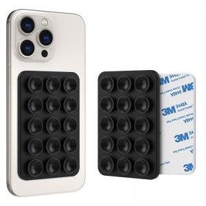 Βάση Στήριξης με Βεντούζα Ahastyle PT-CY202-S με Αυτοκόλλητη Ταινία για Smartphones Μαύρο