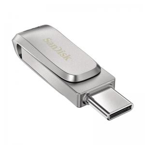 USB 3.2 Flash Disk SanDisk SDDDC4 Ultra Luxe Dual Drive USB A & USB C 32GB 150MB/s Ασημί