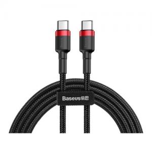 Καλώδιο Σύνδεσης USB 2.0 Baseus Cafule USB C σε USB C Flash PD 60W 1m Μαύρο-Κόκκινο