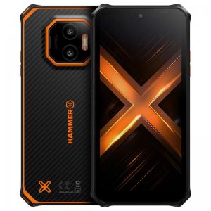 Κινητό Τηλέφωνο Hammer Energy X2 5G (Dual SIM) 256GB 8GB RAM Μαύρο-Πορτοκαλί