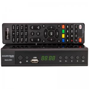 Επίγειος Ψηφιακός Δέκτης MPEG 4 Golden Media Mania 828+ με Χειριστήριο Learning T2/ C H.265 HEVC Μαύρο
