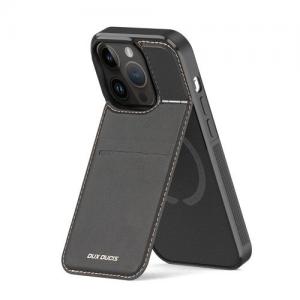Θήκη Δερμάτινη Dux Ducis Rafi Mag 3 σε 1 MagSafe RFID Blocker Apple iPhone 14 Pro Max με Stand Μαύρο