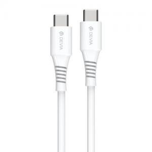 Καλώδιο Σύνδεσης USB 2.0 Devia EC636 USB C σε USB C PD 60W 1m GRS Λευκό