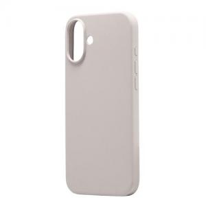 Θήκη Liquid Silicon inos Apple iPhone 16 5G Velvet Ανοιχτό Γκρι