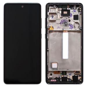 Οθόνη με Touch Screen & Μπροστινή Πρόσοψη Samsung A528B Galaxy A52s 5G Μαύρο (Original)