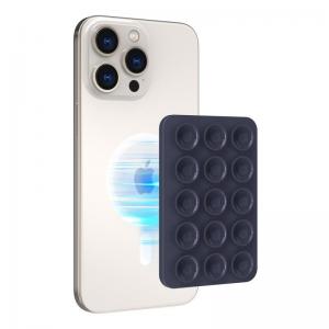 Βάση Στήριξης με Βεντούζα Magnetic Ahastyle PT-CY202 για Smartphones Σκούρο Μπλε