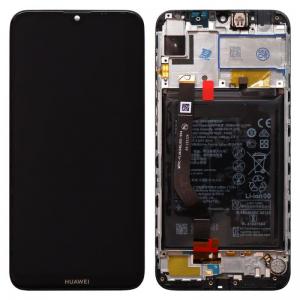 Οθόνη με Μεσαίο Πλαίσιο και Μπαταρία Huawei Y7 (2019) Μαύρο (Original)