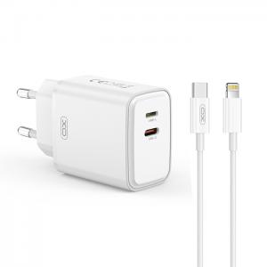 XO L145 20W USB-C + L PORT BI-DIRECTIONAL REVERSE CHARGER  C TO iP CABLE SET