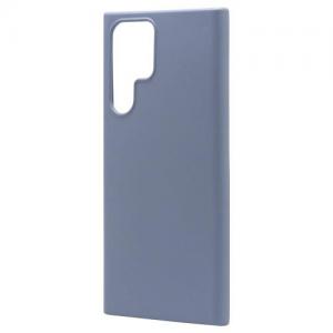 Θήκη Liquid Silicon inos Samsung S908 Galaxy S22 Ultra 5G L-Cover Γκρι-Μπλε