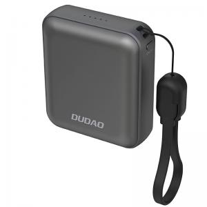 Φορτιστής Ανάγκης Dudao K22+ 22.5W 10000mAh PD GaN Ultra Mini με Λουράκι/ Καλώδιο Γκρι