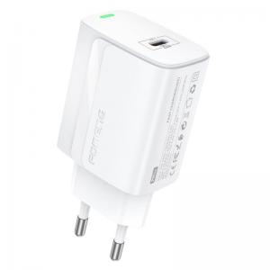 Φορτιστής Ταξιδίου Ταχείας Φόρτισης Foneng EU65 με Έξοδο USB C PD 20W 3A Λευκό