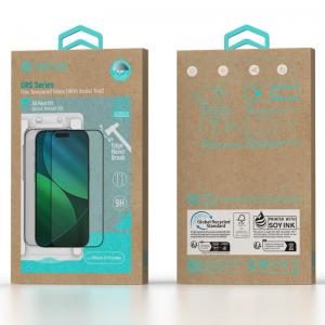 Tempered Glass Full Face Flex Devia Apple iPhone 17 Pro Max με Βοηθητικό Εργαλείο GRS Μαύρο (1 τεμ.)