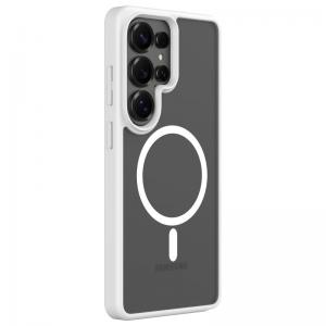 Θήκη TPU & PC Shock Proof Devia Magnetic Samsung Galaxy S26 Ultra 5G Pino Λευκό