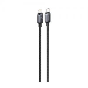 Καλώδιο Σύνδεσης USB 2.0 Foneng X119 Zinc Alloy Head Braided USB C σε Lightning PD 27W 1m Μαύρο