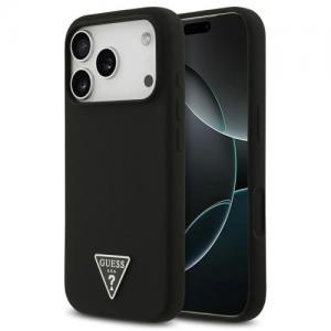 Θήκη Σιλικόνης Guess MagSafe Apple iPhone 17 Pro Triangle Logo Μαύρο