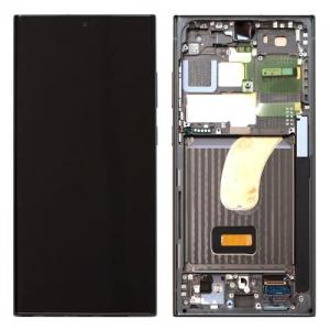 Οθόνη με Touch Screen & Μπροστινή Πρόσοψη Samsung S918B Galaxy S23 Ultra 5G Πράσινο (Original)