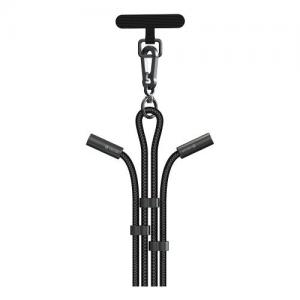 Καλώδιο Σύνδεσης USB 2.0 Woven Adjustable Lanyard Devia EC657 USB C σε USB C PD 60W 1.6m Extreme Μαύρο