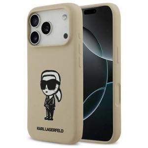 Θήκη Σιλικόνης Karl Lagerfeld Apple iPhone 17 Pro Max Sketch & Logo Karl Καφέ