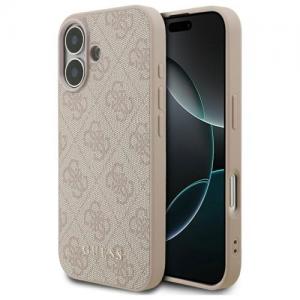Θήκη PU Guess Apple iPhone 17 Hardcase Classic 4G Ροζ