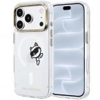 Θήκη PC/TPU Karl Lagerfeld Apple iPhone 18 Pro/ 17 Pro Magsafe IML Peekaboo Print & Metal Frame Choupette Διάφανο