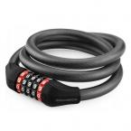 Λουκέτο Rockbros RKS507-1BK με Συνδυασμό 1.8m Μαύρο