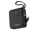 Φορτιστής Ανάγκης Foneng PX111 Mini PD 22.5W 10000mAh με 2 Ενσωματωμένα Καλώδια Μαύρο