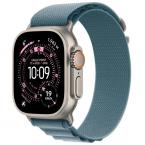 Apple Watch Ultra 3 49mm LTE Natural Titanium με Band Alpine Loop Medium Μπλε